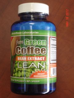 Green Coffee Bean Extract LEAN w/Raspberry Ketone *DR OZ* 60ct Fat 