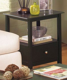 black coffee table in Tables