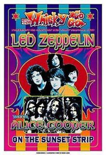   & Plant with Led Zeppelin at the Whisky A Go Go Concert Poster 1969