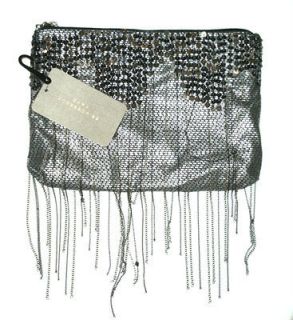ZARA Wallet BAG Clutch BEADED Sequin FRINGE Evening Zip Purse LINED w 