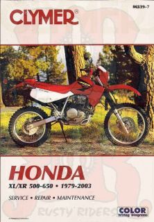 Honda XL500 XR500 XL600 XR600 Clymer Service Manual NEW