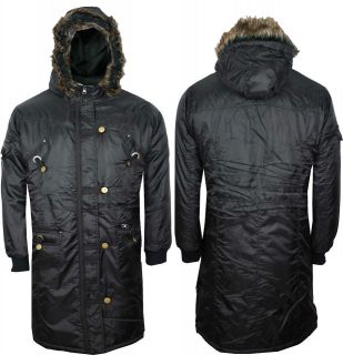 Womens Ladies Plus Size Quilted Padded Fur Hooded Long Jackets Coats 