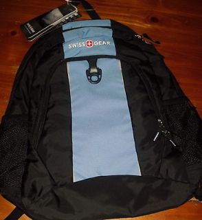   Tags SwissGear Backpack SAI722 Comfort Fit Black/L.Blue Camping/Schoo