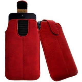 RED SECURED POUCH CASE COVER WALLET HOLSTER fOr Samsung Convoy 2