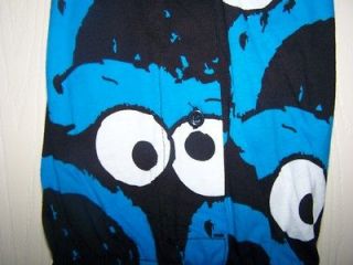 Sesame Street Vintage Retro Cookie Monster Pants Lounge Pajamas Pant 