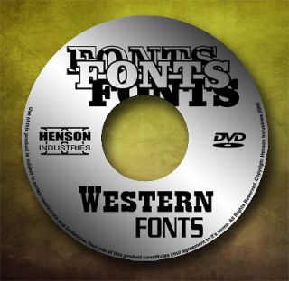 WRANGLE UP SOME WESTERN FONTS   Great For Vinyl Plotter Cutter