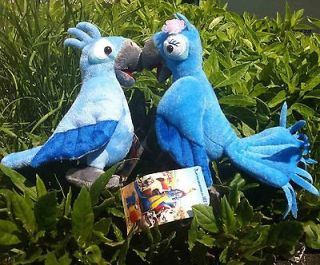   Rio The Movie Figure Stuffed Jewel and Blu Parrot Bird Plush Toy Doll