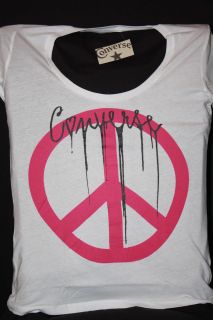 Converse Womens Tee Shirt NWT PEACE SIGN Great Design by Converse