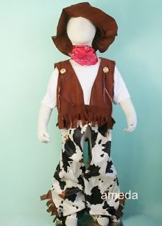 HALLOWEEN COWBOY PARTY DRESS UP COSTUME 6PC BIRTHDAY OUTFIT XMAS 1 10Y 