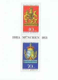 Germany 1972 Philatelic Congress Stamp Card C/Val £6.65