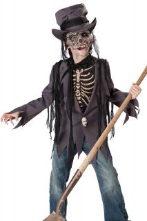 Kids Boys Scary Zombie Skeleton Halloween Costume