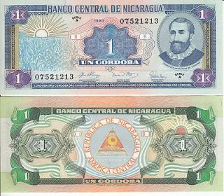 Nicaragua 1990   1 Cordoba Pick #173 Uncirculated & Crisp