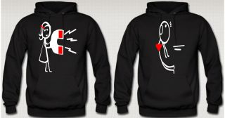 COUPLE HOODIE LOVE HOODIES FOR HER FOR HIM LOVE valentines day 