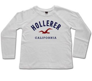 NEW Hollister funny Hollerer kids fairtrade cotton long sleeved t 