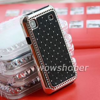 Rhinestone Bling Chrome Plated Hard Case Cover For Samsung Galaxy S 