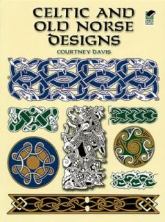 Celtic and Old Norse Designs by Courtney Davis 2000, Paperback