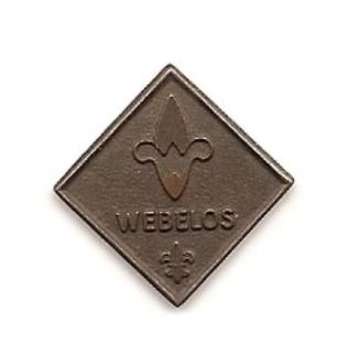 BSA Cub Scout Award Pin   Vintage Brass WEBELOS Pin 