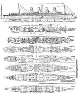 Print. 1900s. Ship   Deck of RMS Lusitania