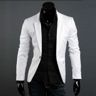   Slim Cutting Luxury Premium Fashion Jacket Blazer Whites Color MLXL