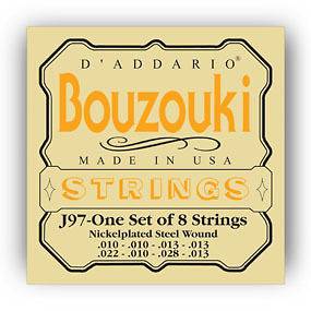 Addario 8 String Greek Bouzouki String Set, Nickel Wound, Made in 