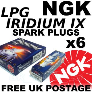 6x NGK IRIDIUM IX LPG SPARK PLUGS BMW 530 3.0 lt E60 / E61 03   05 No 
