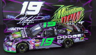   Mayfield 2005 #19 Mountain Dew Pitch Black II Charger 1/24 Diecast Car