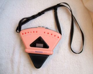 Vintage PINK Magnavox Portable Cassette Player with Shoulder Strap