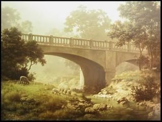 Tranquil Crossing, Stone Bridge Sheep Print, Dalhart Windberg