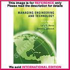 Managing Engineering and Technology by Dan L. Babcock, Daniel L 
