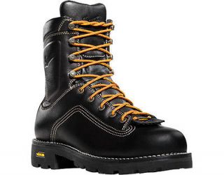 Danner 14547 8 Quarry Plain Toe Black Work Boots Size 10.5 M