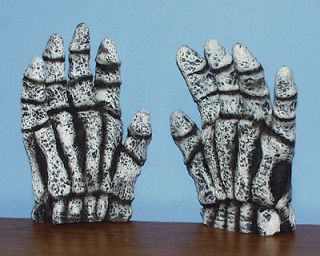 Don Post SKULL SKELETON HANDS Monster Gloves Claws Mask Accessory 