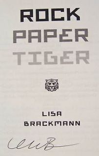 ROCK PAPER TIGER by Lisa Brackman (2010) SIGNED*1st/1st​**FREE USPS 