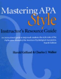 Pocket Guide to APA Style by Robert Perrin 2003, Book, Other