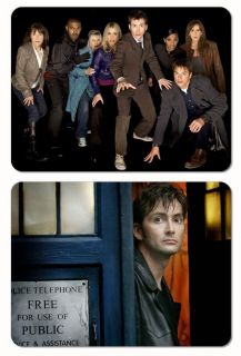 DOCTOR WHO (2) Magnet Set   David Tennant and his Heroes scifi bbc