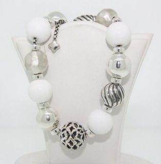 DAVID YURMAN Elements Bracelet, Sterling Silver & White Agate beads ($ 