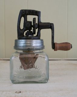 Glass Dazey Butter Churn Antique Reproduction