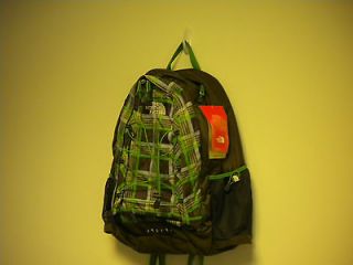 North Face back pack ~JESTER~ triumph green plaid NWT