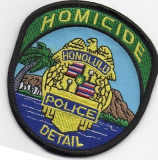 Honolulu, Hawaii Police Dept patch HI Homicide Detail