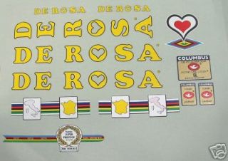 De Rosa Derosa early 80s full set of decals vintage