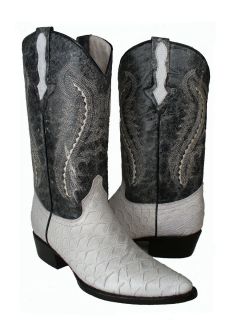 New *ANTEATER* Design Leather Cowboy Boots Mens