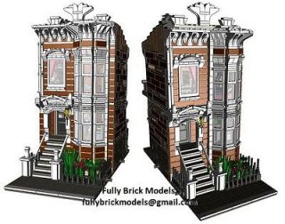   Brownstone Terrace Instructions Custom Modular Building Set City