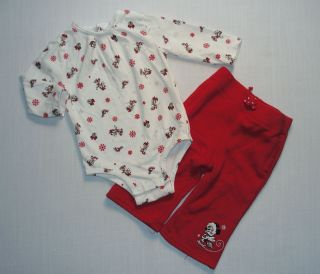 DISNEY BABY Girls Size 6 9 Months MINNIE MOUSE WINTER SKATING Pants 