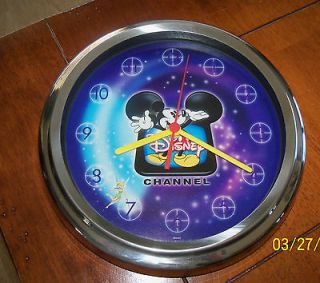 Mickey Mouse Tinkerbell Disney Channel Collectible 10” Wall Clock 