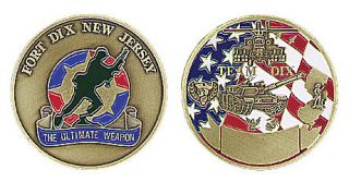 US ARMY FORT DIX NJ ULTIMATE WEAPON CHALLENGE COIN