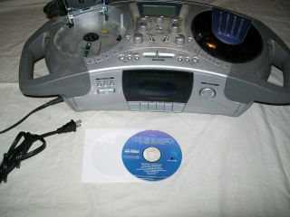 Homemix CDJ 1 DJ Unit AM/FM Dual CD Player Cassette tapedeck mixer 