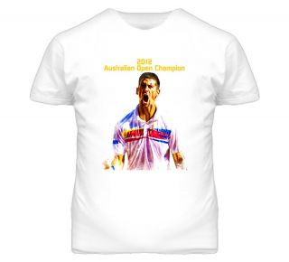 Novak Djokovic 2012 Australian Open Champion Tennis T Shirt