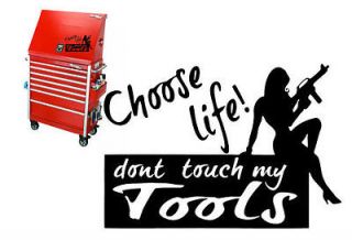 10X7 DONT TOUCH MY TOOLS VINYL DECAL WALL STICKER BOX SNAP ON MAC 