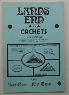 Land End Cachets. Catalogue for stamps, postcards postal history of GB