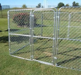 WELDED Chain link DOG KENNEL 25 x 30 x 6H   Strong & Secure + 32 
