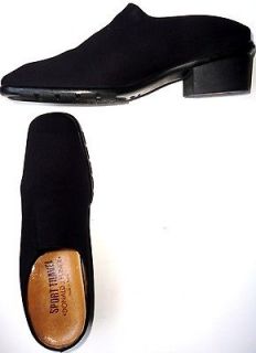  DONALD J PLINER SPORT TRAVEL Black MULES Womens Shoes 